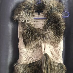 Jessica Simpson Faux fur vest